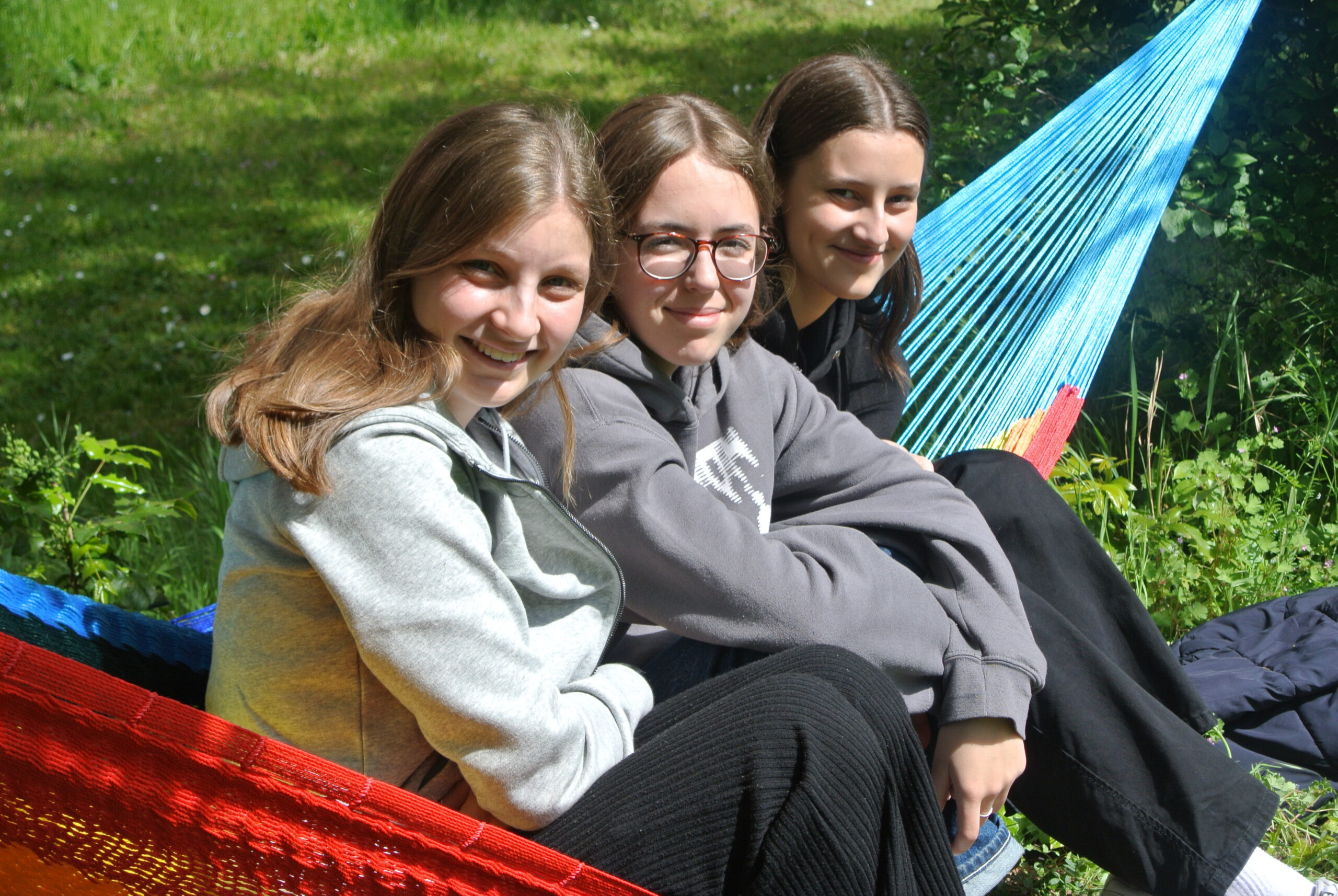 Hängematte im Schulgarten